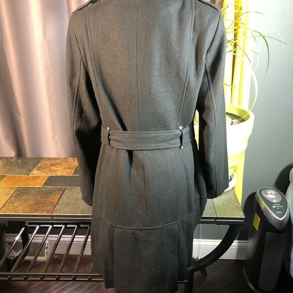 Calvin Klein mid length coat black size Medium - Picture 3 of 8
